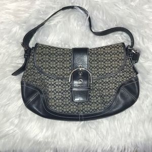 Coach Soho Signature Monogram Shoulder Bag